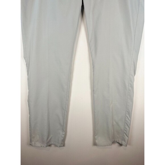 Peter Millar Mens Pants Gray Chino Straight Crown Performance Golf Size 42x32 - Picture 4 of 12